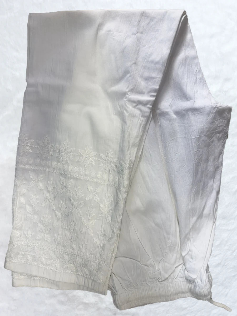 Soft Laicara fabric pant with full elastic waistband – free size fit up to 50 inches waist
