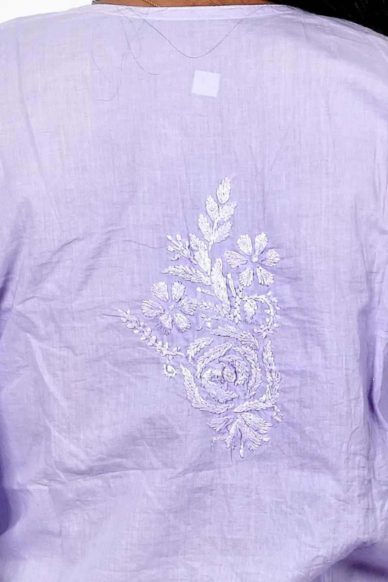 Soft lavender malmal 3 piece set Back work