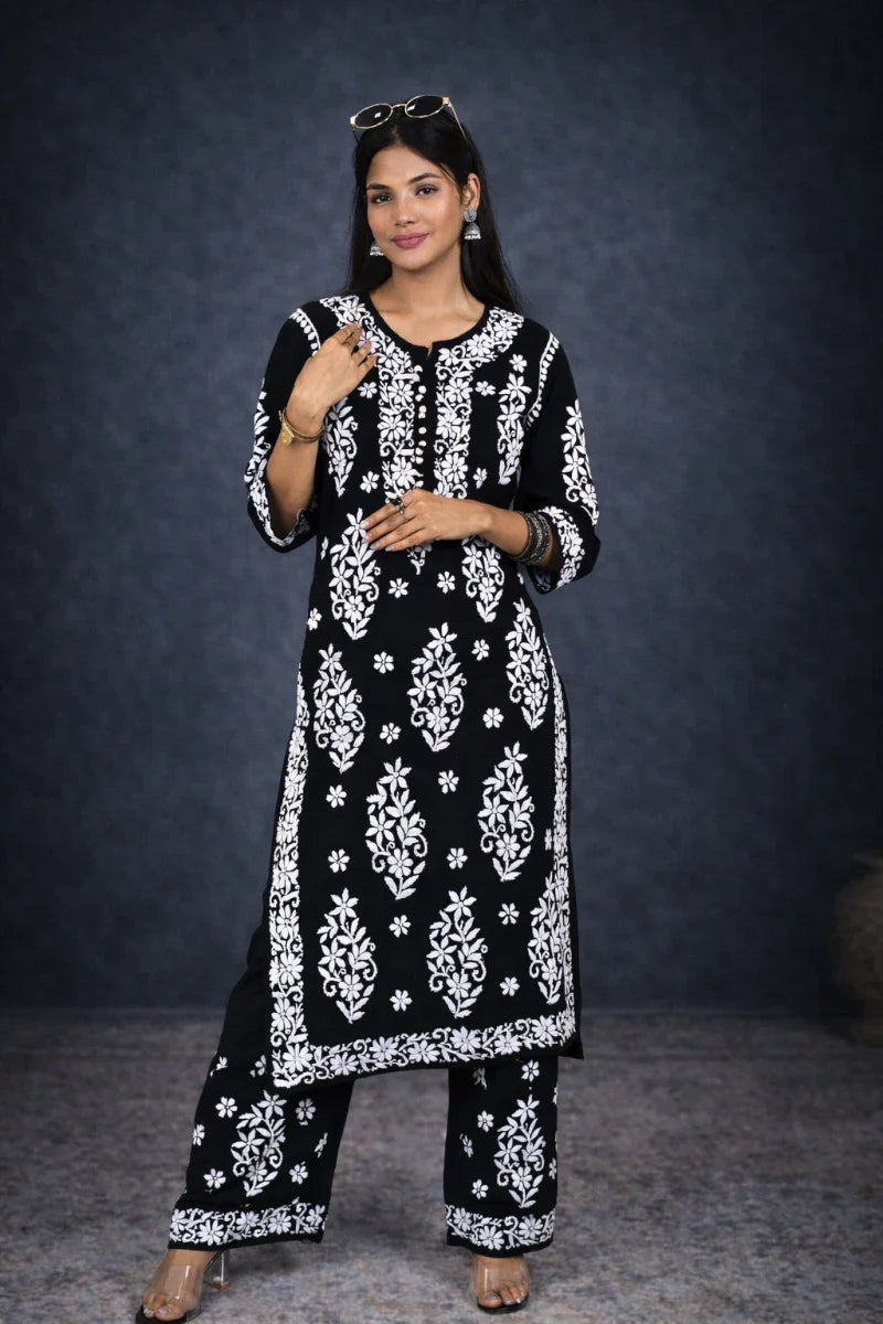Chikankari Kurti Palazzo Sets