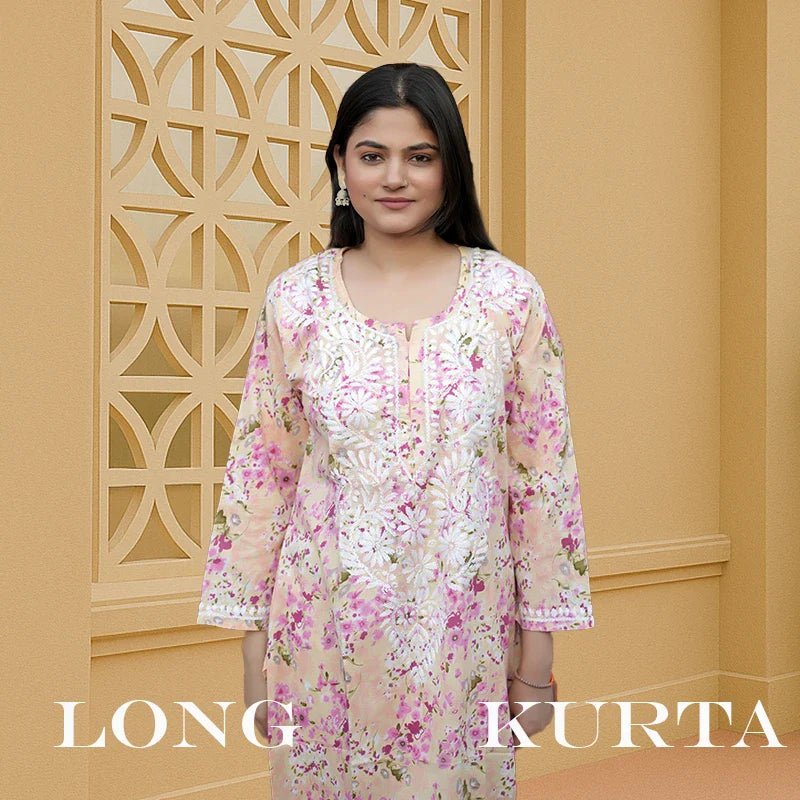 Long Kurta - Dniza Chikankari