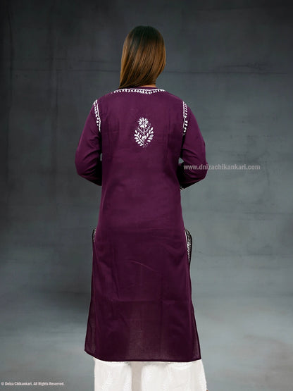 DEEP WINE PURPLE KURTI