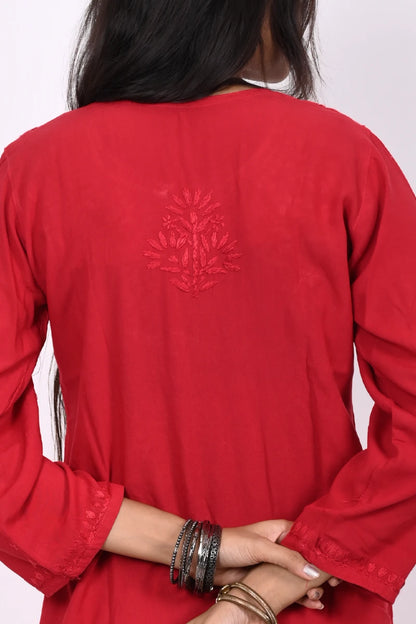 Dniza Chikankari 3pc set Back work