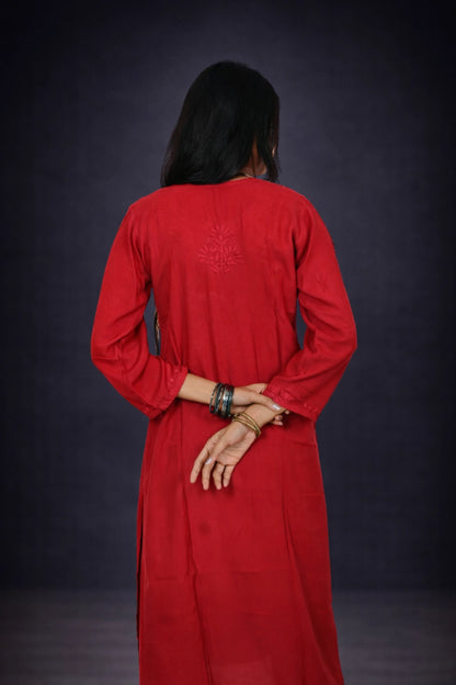 Dniza Chikankari 3pc set back side