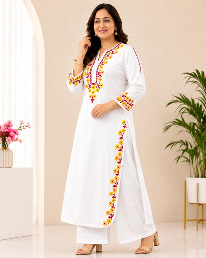 Elegant Plus Size Rayon Kurti by Dniza