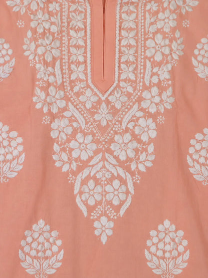 Women’s Modal Kurti with Raised 3D Chikankari Work