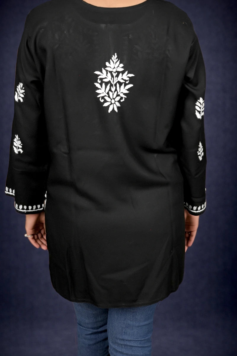 black-beauty-hand-embroidered-short-kurti-work