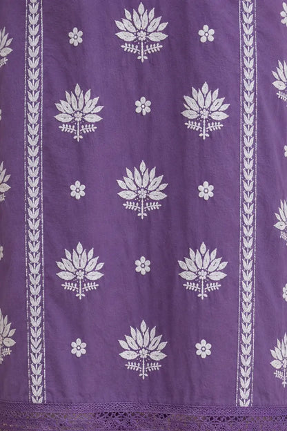 Premium Lavanya Embroidered Soft Chanderi Kurti